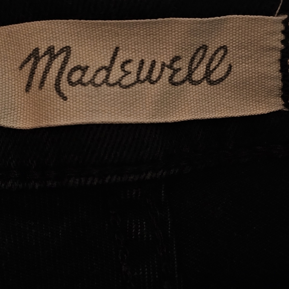 Madewell 9" High Rise Black Skinny Jeans Lunar In 27 - Picture 10 of 11